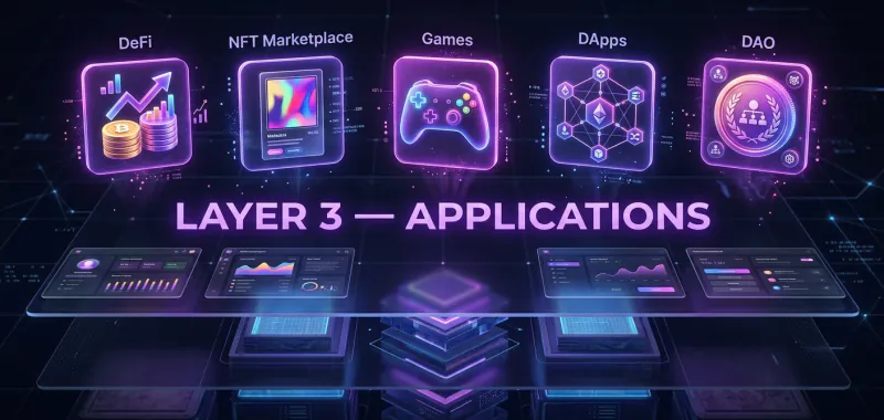 Layer 3 Applications โ DeFi Games NFTs User Apps