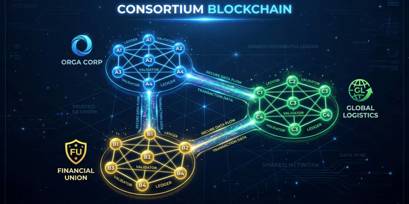 Consortium Blockchain Multi-Organization Network