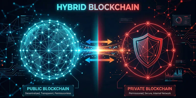 Hybrid Blockchain Public and Private Combined